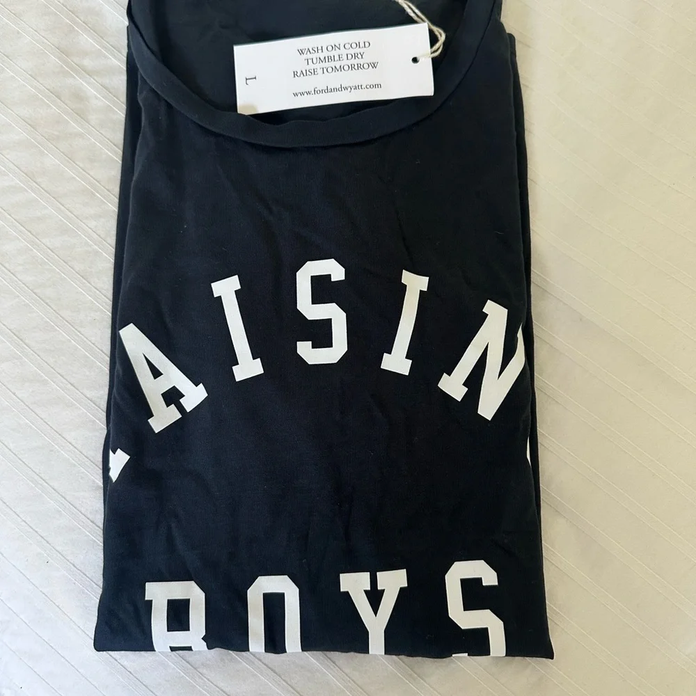 Boy mom Ford and Wyatt Raising Boys Black Kids T-Shirt - Picture 2 of 3